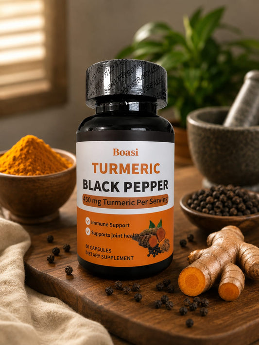 Turmeric Black Pepper 450mg | Cúrcuma para Recuperación y Articulaciones